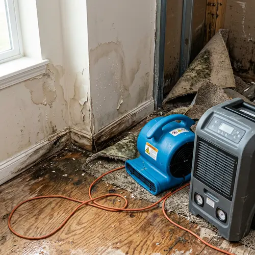 Air mover and dehumidifier by peeling, stained walls, water damage restoration in Idaho and Eastern Washington